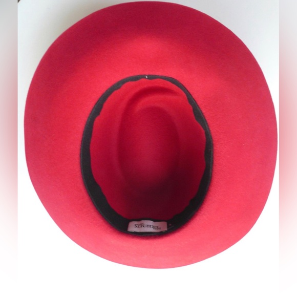 MAISON MICHEL Virgule Virginie Hat Red - Picture 6 of 6